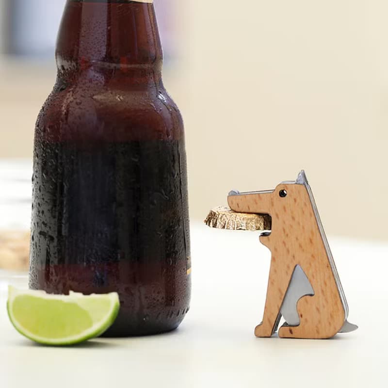 美國 Kikkerland 小狗啤酒開瓶器創意個性便攜工具