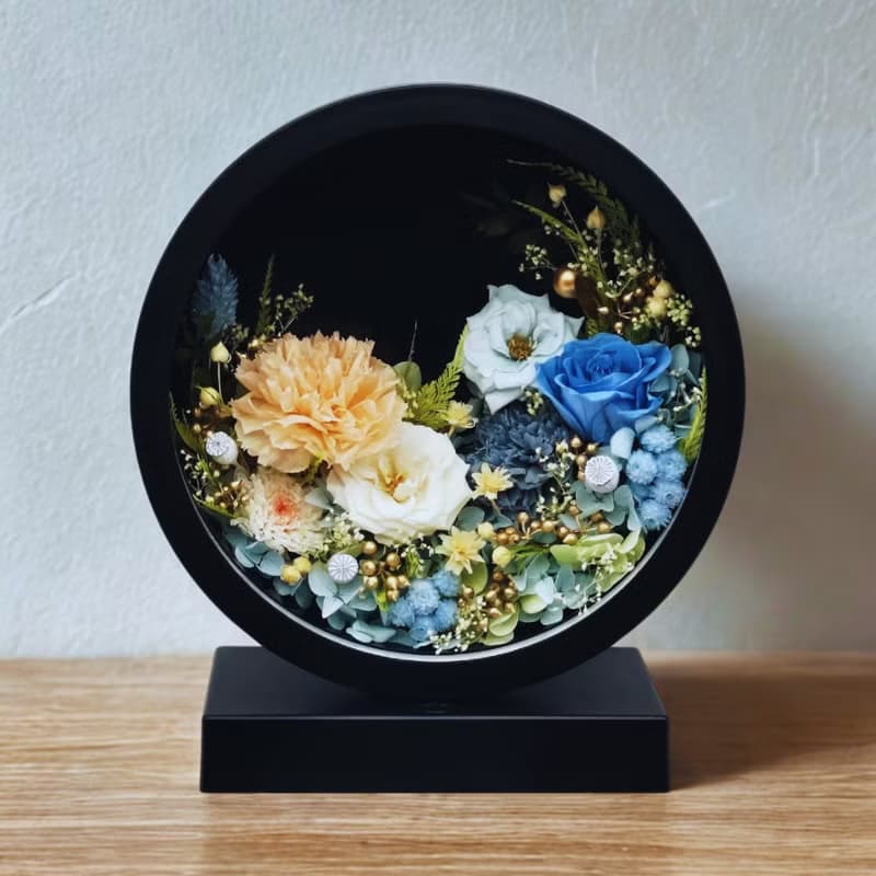 Oborozuki永生花月圓花燈 - 紺碧
