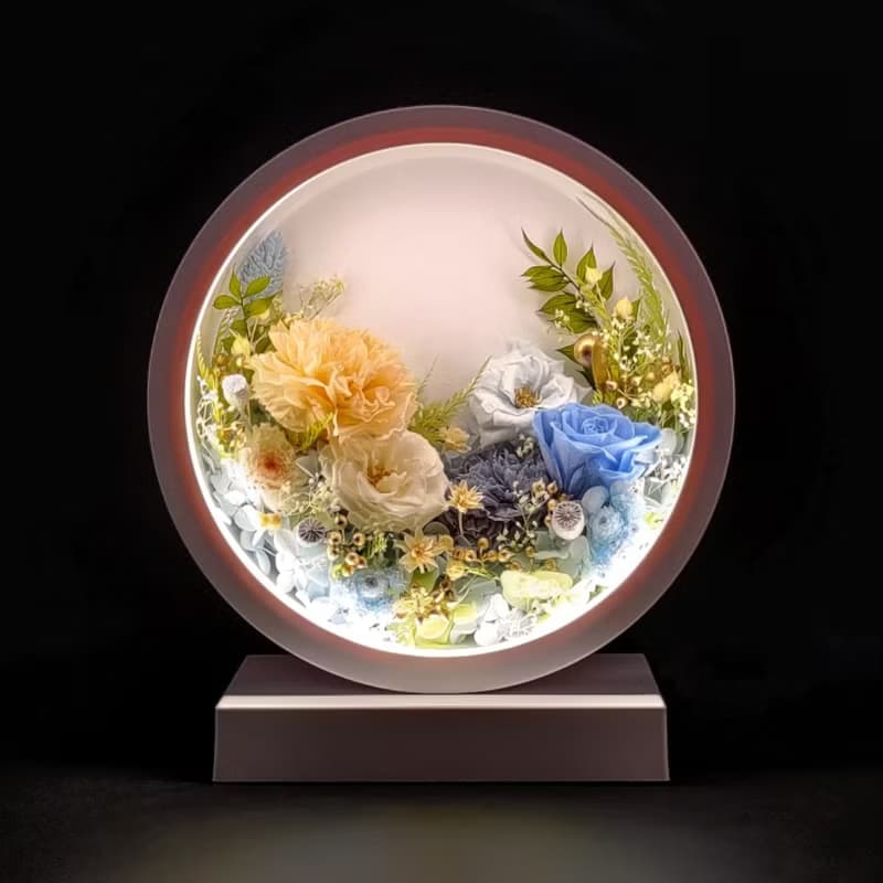 Oborozuki永生花月圓花燈 - 紺碧