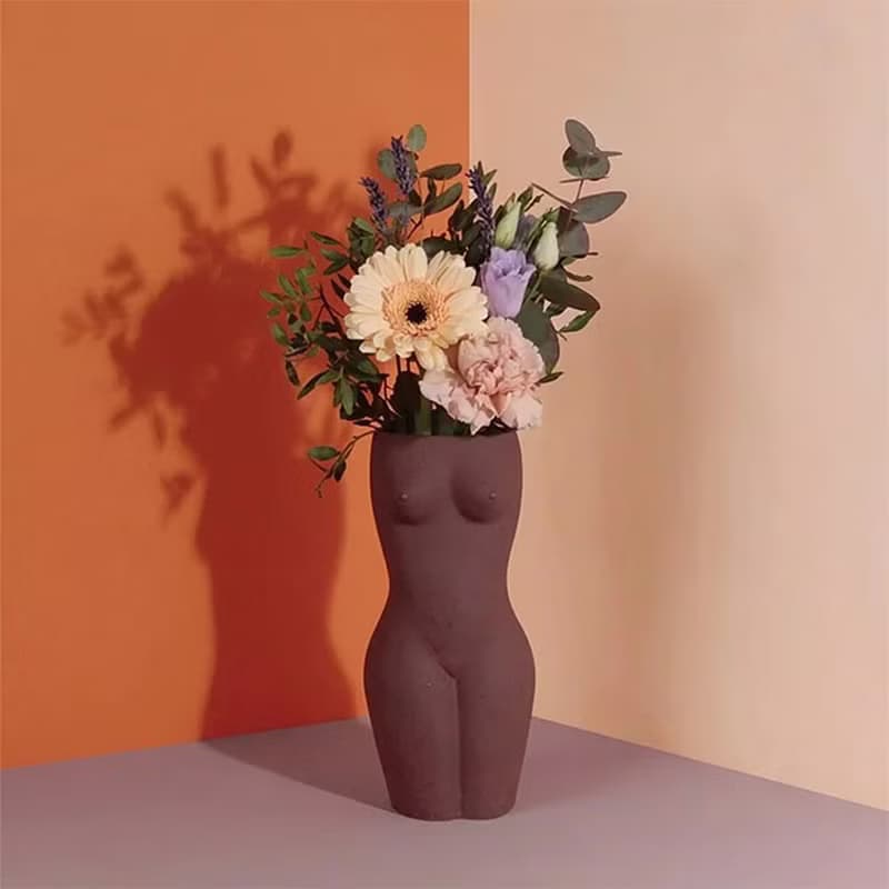 DOIY 創意身體女性曲線花瓶插花擺件花器桌面裝飾生日禮物