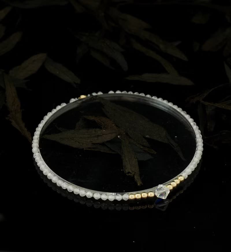 輕奢風 閃白鋯石 14KGF Swarovski 水晶手鍊