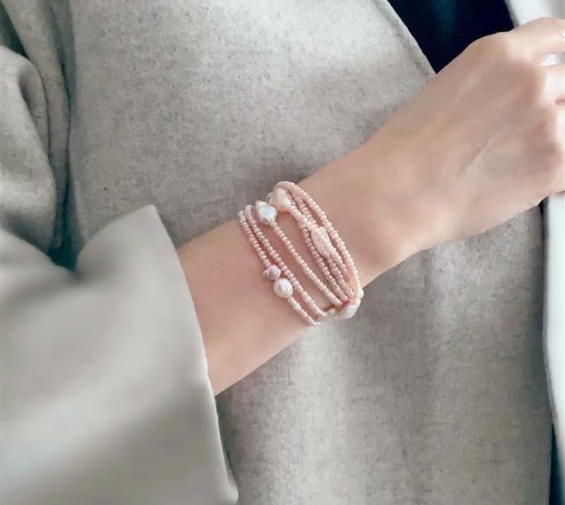 淡水真珠  3wayにも4wayにも楽しめる、超ロング パールのネックレス 1点もの