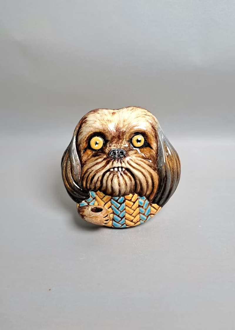 西施犬擴香器02(手工陶製品)