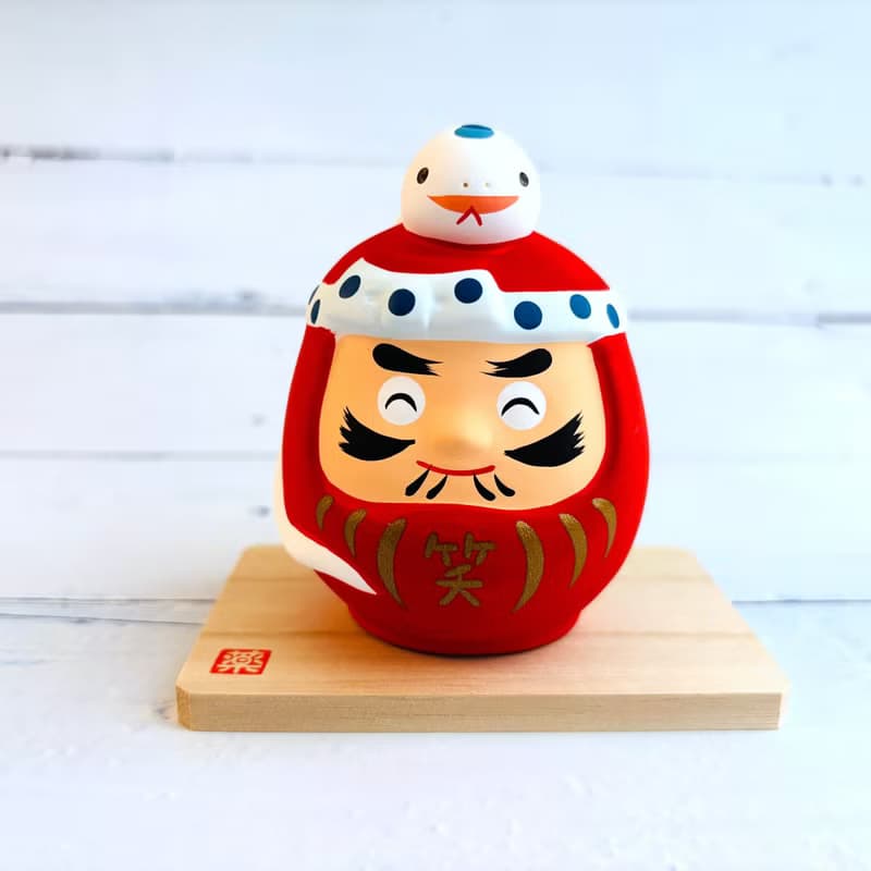 錦彩招福蛇-笑門來福-生肖吉祥物(蛇年) 重生,開運,招財 送禮