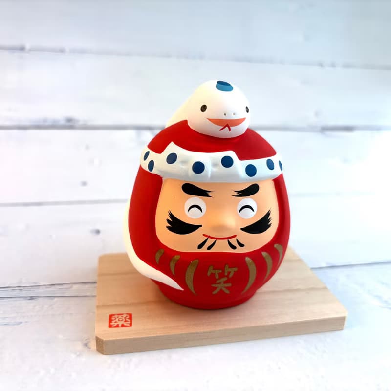錦彩招福蛇-笑門來福-生肖吉祥物(蛇年) 重生,開運,招財 送禮