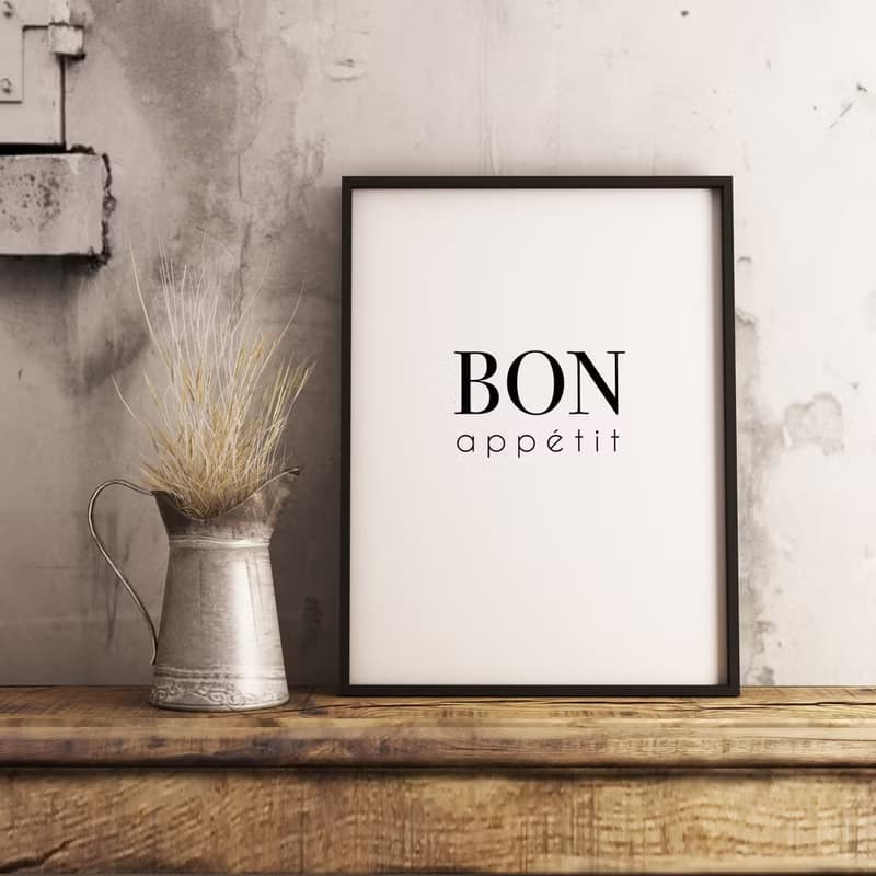 好胃口 Bon Appétit-掛畫/廚房掛畫/英文字母/複製畫/家居擺設