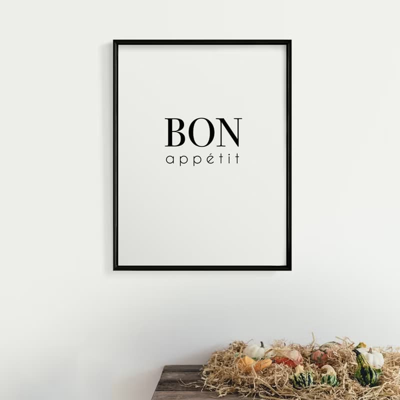 好胃口 Bon Appétit-掛畫/廚房掛畫/英文字母/複製畫/家居擺設