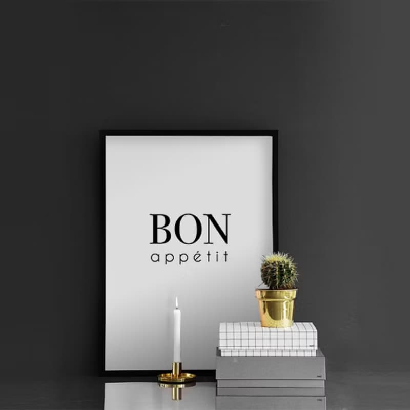 好胃口 Bon Appétit-掛畫/廚房掛畫/英文字母/複製畫/家居擺設