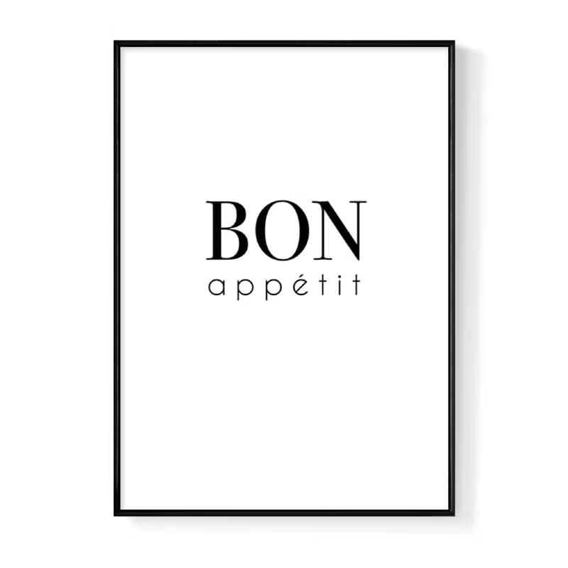好胃口 Bon Appétit-掛畫/廚房掛畫/英文字母/複製畫/家居擺設