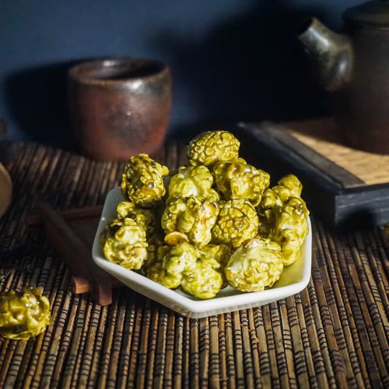 3入 真茶葉爆米花 | 台灣頂級茶粉製作 台灣伴手禮 茶香過年禮盒