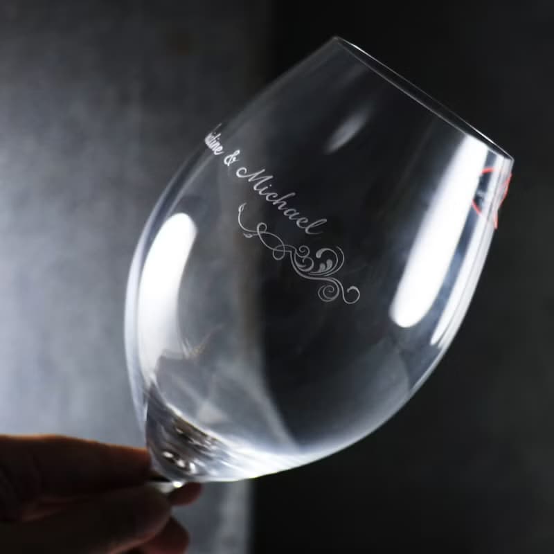 600cc【Riedel】幸福花紋Riedel Fatto a Mano黑白螺旋杯梗水晶杯