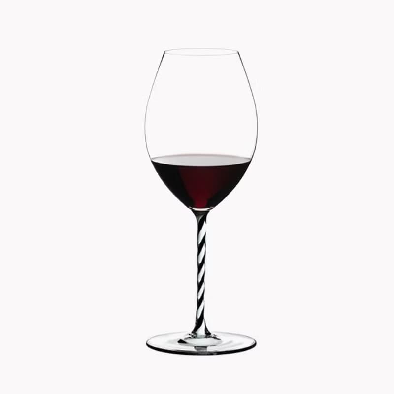 600cc【Riedel】幸福花紋Riedel Fatto a Mano黑白螺旋杯梗水晶杯