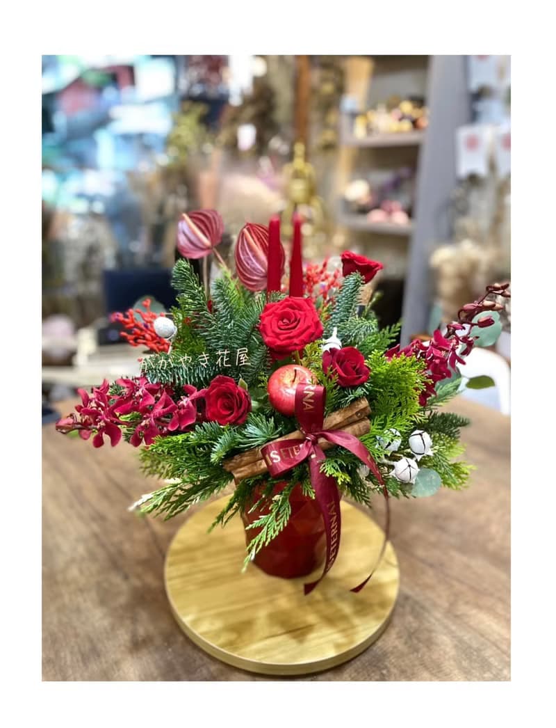 新年盆花/新年賀禮/鮮花/桌花/聖誕盆花