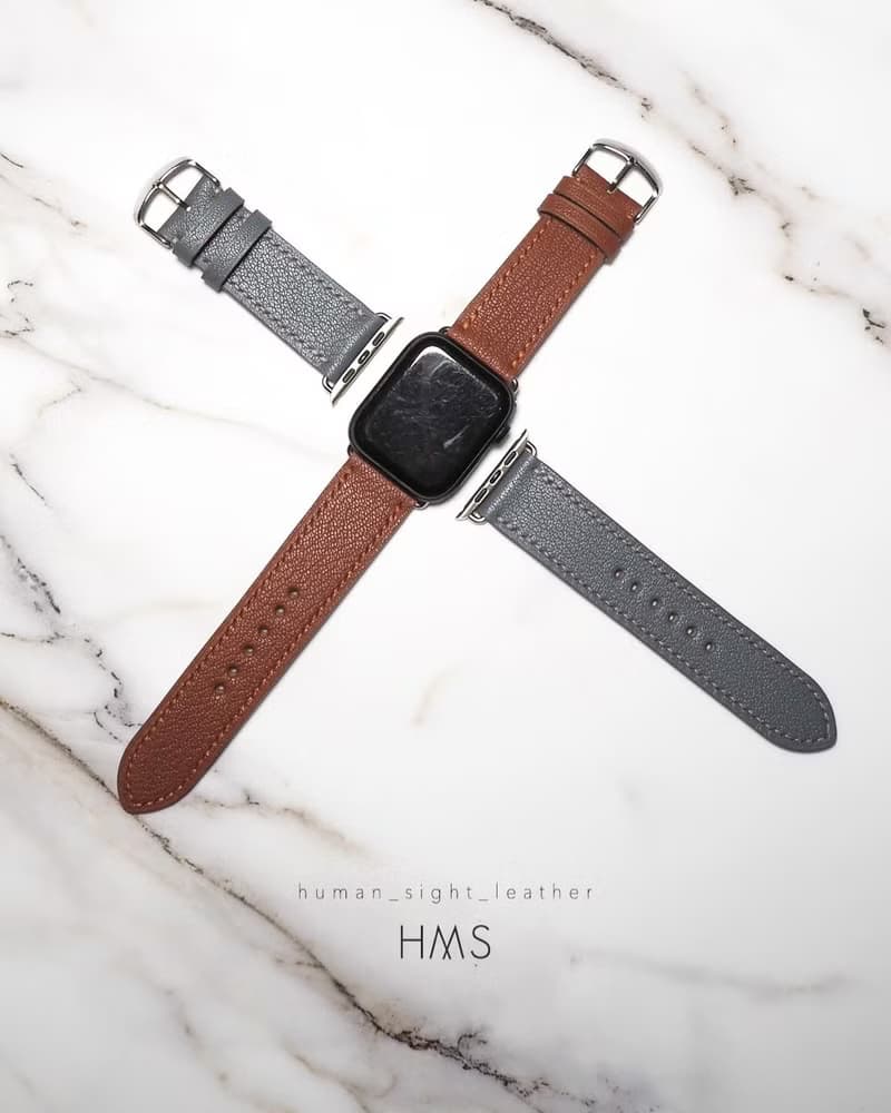 法國山羊皮 Apple watch 錶帶