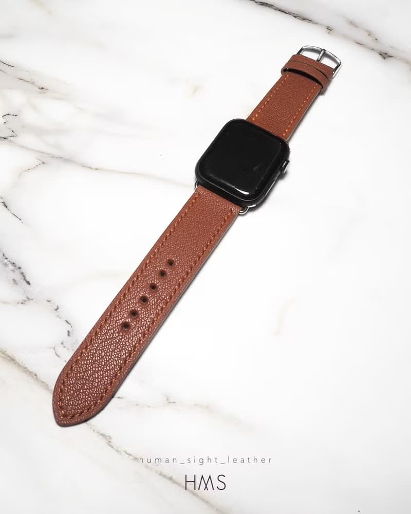 法國山羊皮 Apple watch 錶帶