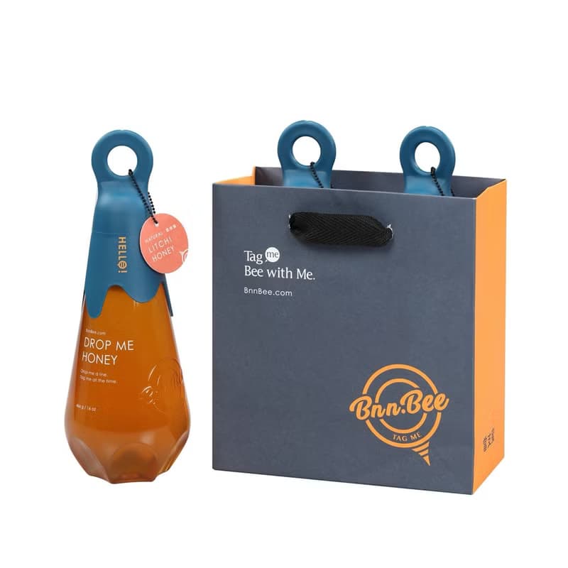 國際風味三星獎-手擠空降瓶-蜂蜜單品 / 466g (龍眼蜜/荔枝蜜)