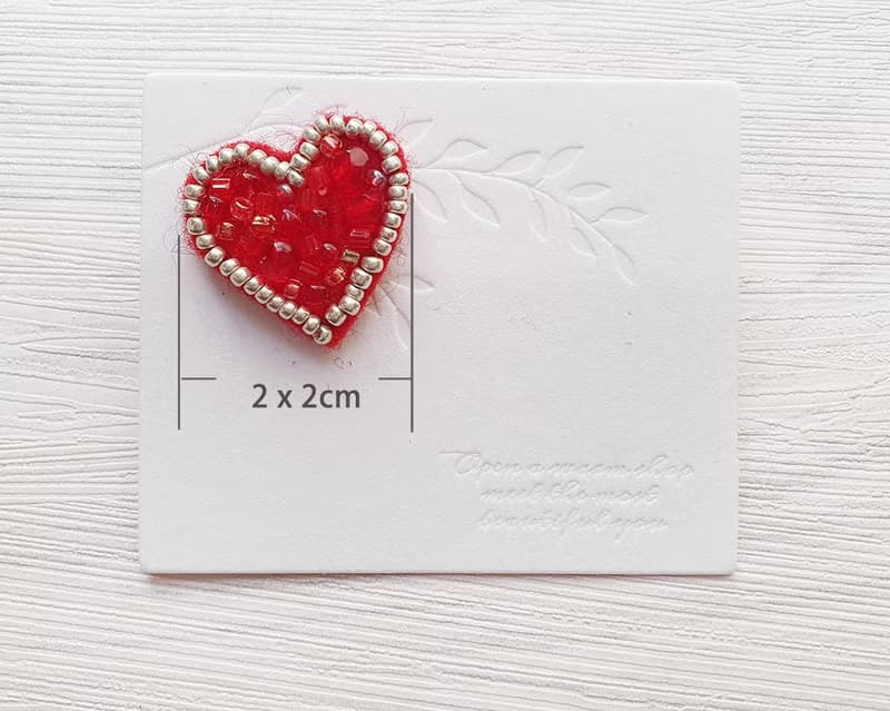 白色情人 愛心  l 手工刺繡 串珠耳環 戒指