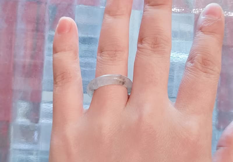 親翠 天然翡翠 冰塊感十足美炸冰手指鐲12可口戒圈 送禮首選