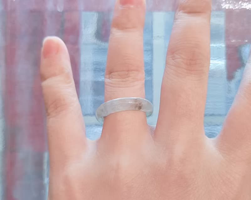 親翠 天然翡翠 冰塊感十足美炸冰手指鐲12可口戒圈 送禮首選