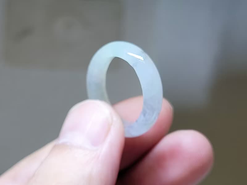 親翠 天然翡翠 冰塊感十足美炸冰手指鐲12可口戒圈 送禮首選