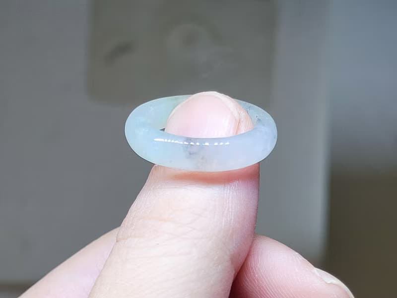 親翠 天然翡翠 冰塊感十足美炸冰手指鐲12可口戒圈 送禮首選