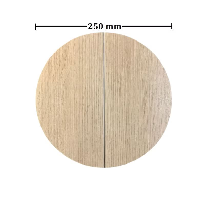 Handle for pantry doors 10 inch, Two crescent-shaped handles