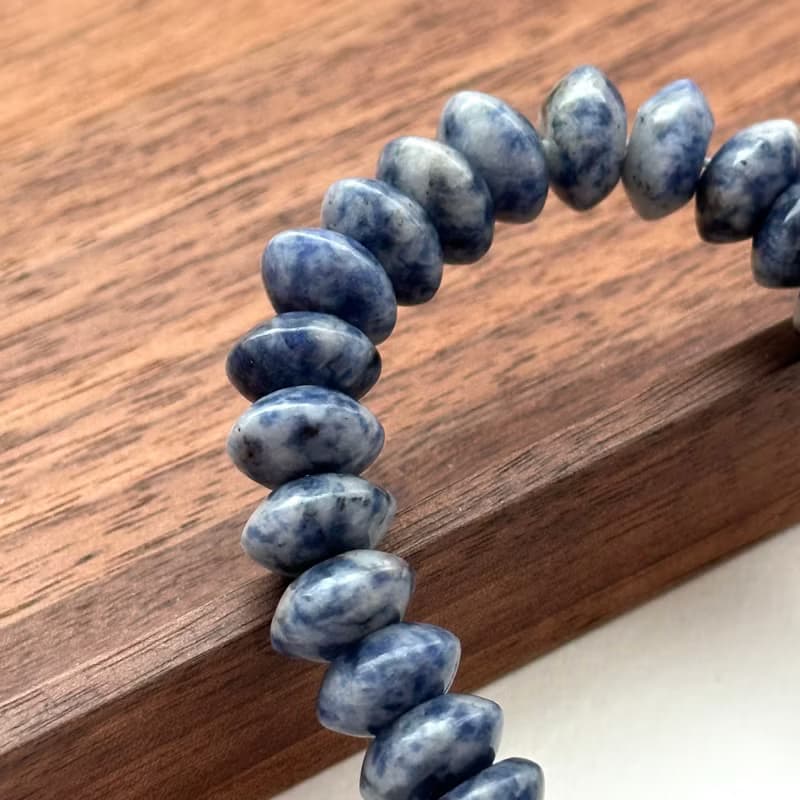 【釐清自我】藍紋石蝶珠簡約鍍金手鏈 驅除壓力 堅定與勇氣治癒心