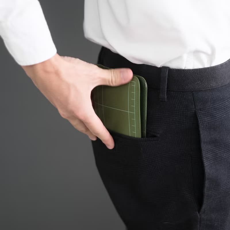 HYPE PASSPORT HOLDER - FOREST GREEN #CUTTINGMAT from Least studio.