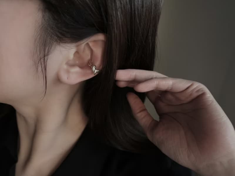 925純銀 結 心 厚實心 耳骨夾 耳環 耳夾 免費送禮包裝