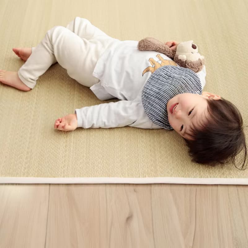 【炎夏涼方】嬰幼兒藺草睡墊AskDoctors(升級) 透氣吸汗 草香入眠