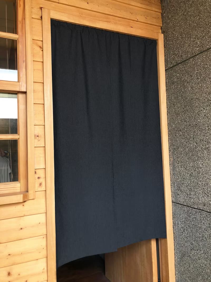 (訂製專區) 有機棉黑色日式中門簾 Organic Cotton