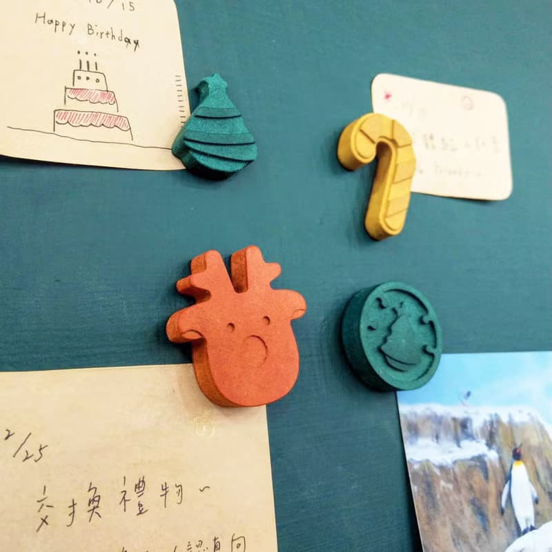 聖誕造型小磁鐵-麋鹿/聖誕樹/拐杖糖