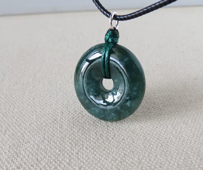 【金剛結】本命年【平安如意】意境棉翡翠韓國蠟線項鍊SD06招財