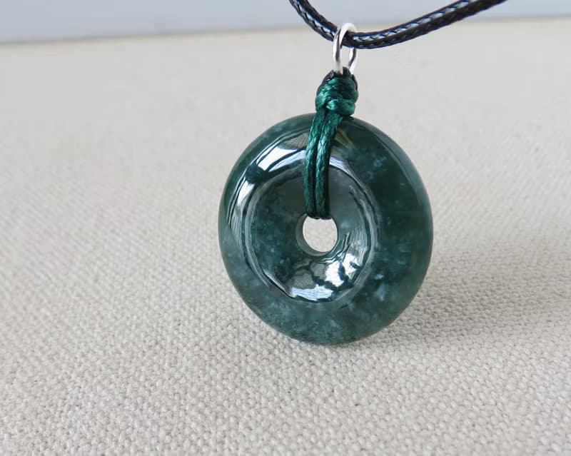 【金剛結】本命年【平安如意】意境棉翡翠韓國蠟線項鍊SD06招財