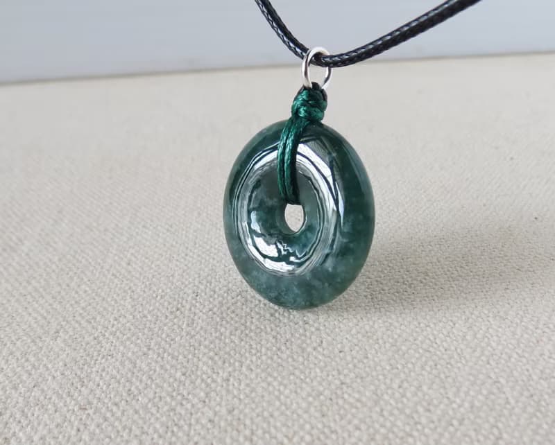 【金剛結】本命年【平安如意】意境棉翡翠韓國蠟線項鍊SD06招財