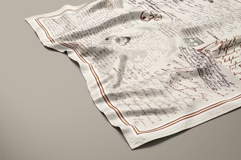 ::真絲絲巾100%silk:: —英文書信印花大方巾 90x90cm禮