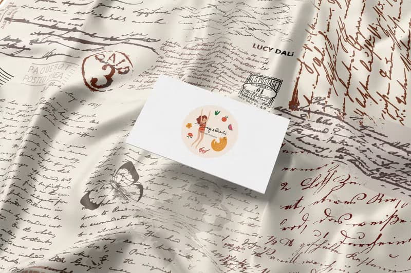 ::真絲絲巾100%silk:: —英文書信印花大方巾 90x90cm禮