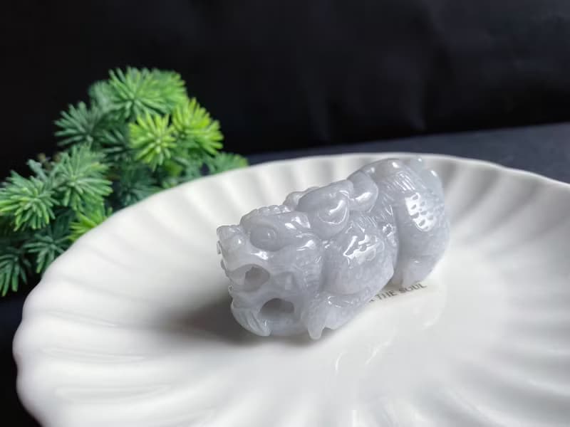 天然緬甸玉 招財神器 霸王貔貅 護主 擺件 禮物 長輩禮