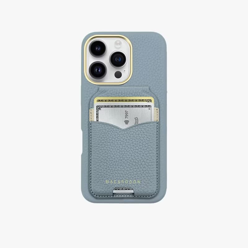 皮革MagSafe錢包支架附化妝鏡 iPhone 手機殼 磁吸 Pro Max