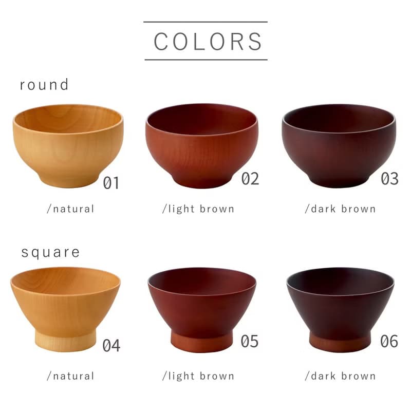 padou Natural Wood Meal Bowl Nordic Soup Noodle Salad Rice Lunch Gift Present