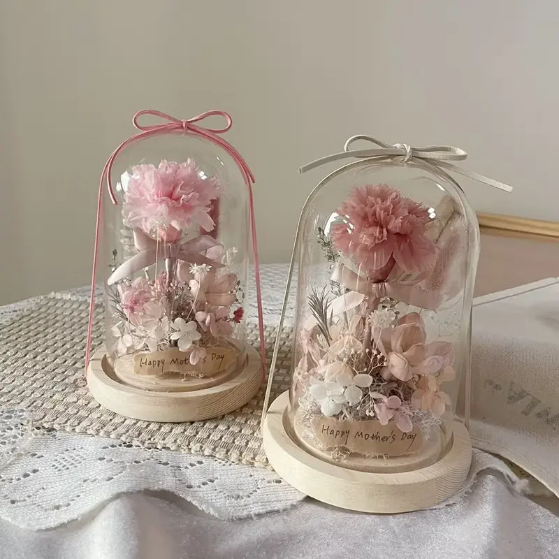 【母親節花禮】康乃馨 母親節 永生康乃馨花盅 永生花盅 永生花