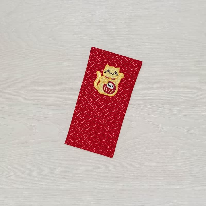 【虎 招財貓 紅包】新年紅包 燙金 刺繡 紅包袋