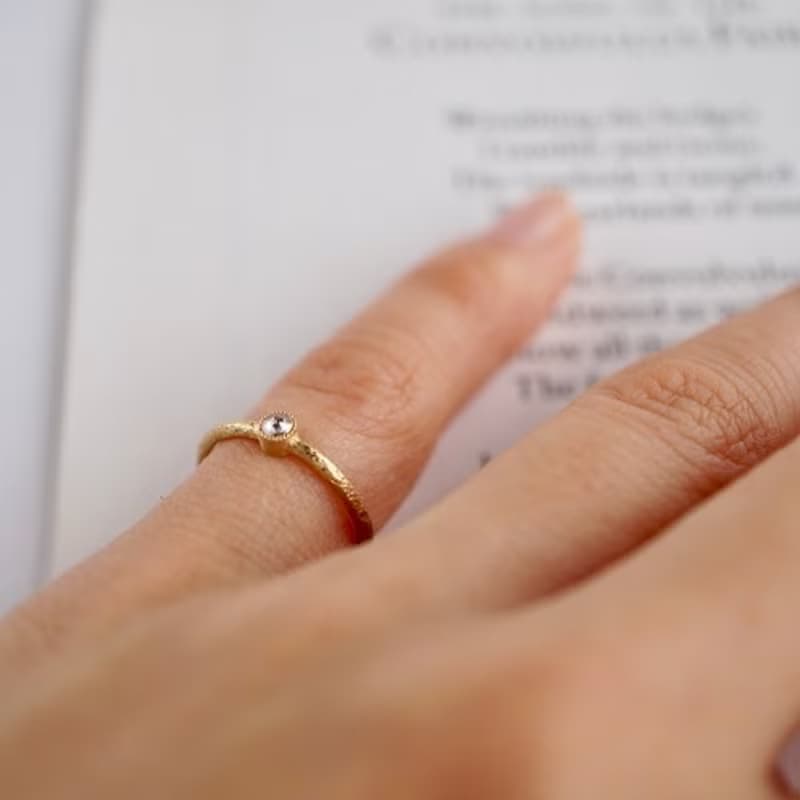 Pink tourmaline birthstone ring [R050K10PT]