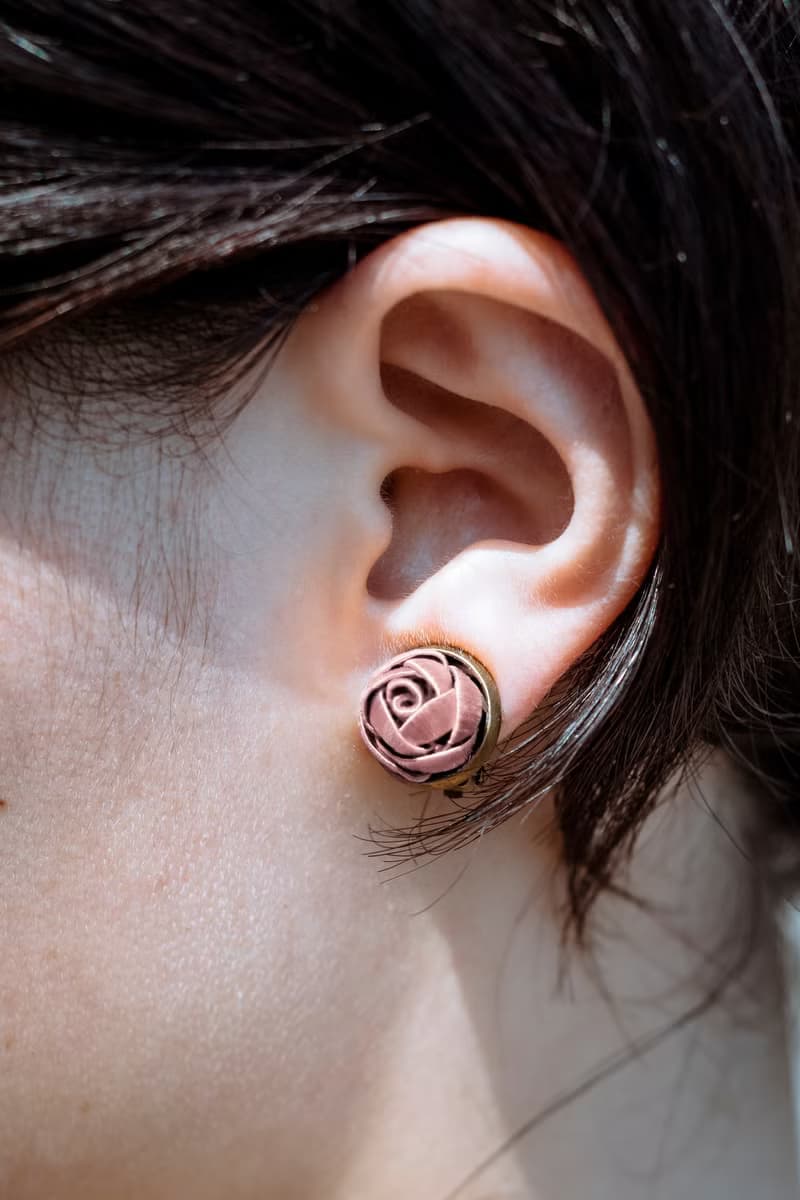 十六歲 Sixteen 纏花耳飾 珍珠粉