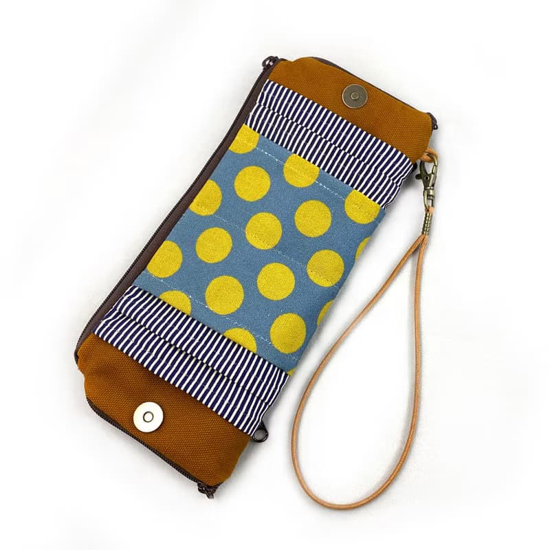 夾心短夾 (駝色帆布) (附繩) 接單生產*