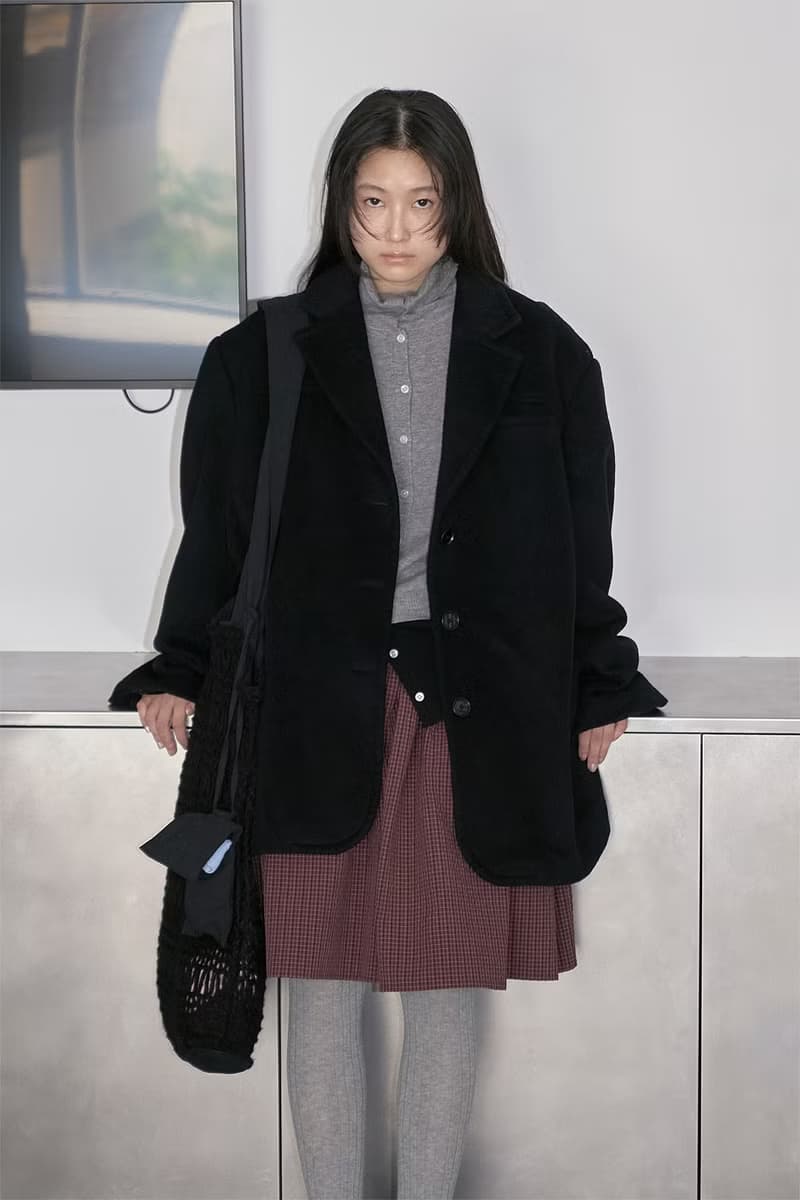 日系復古 馬海毛提花拼接針織斜挎包
