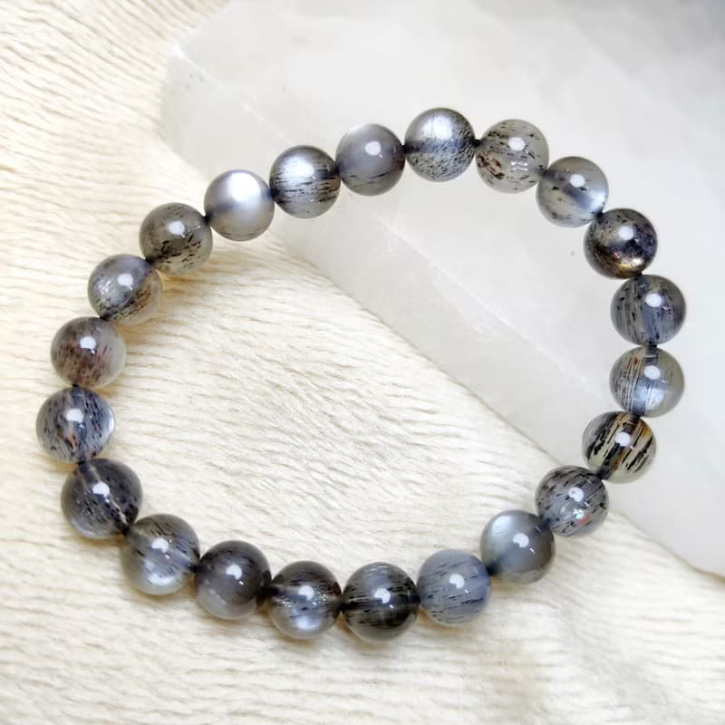 【訂製品】星輝骨幹 太陽石7-12mm Sun Stone 手串 手鍊 天然水晶