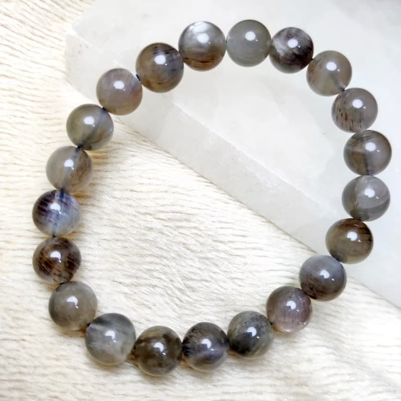 【訂製品】星輝骨幹 太陽石7-12mm Sun Stone 手串 手鍊 天然水晶