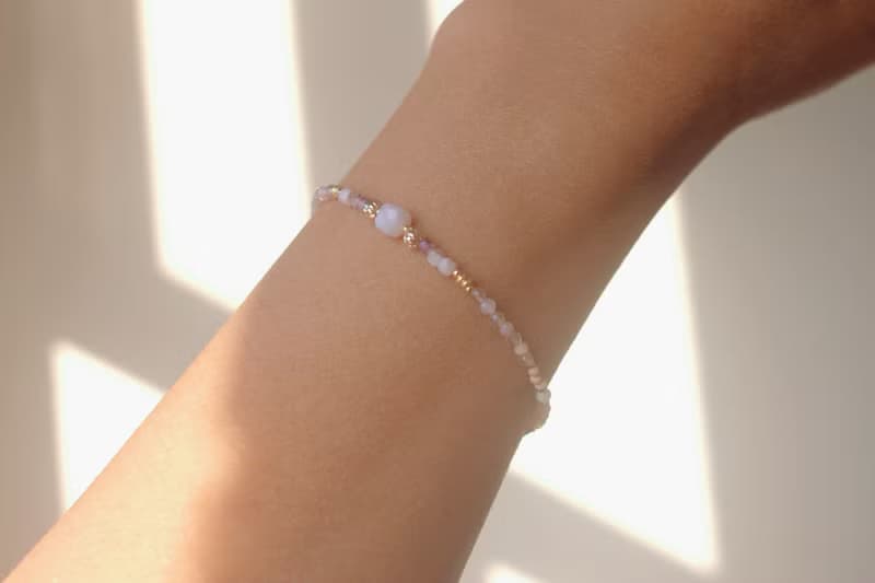 手鍊 粉紅澳寶 草莓晶 天然石 - 休息一下 -