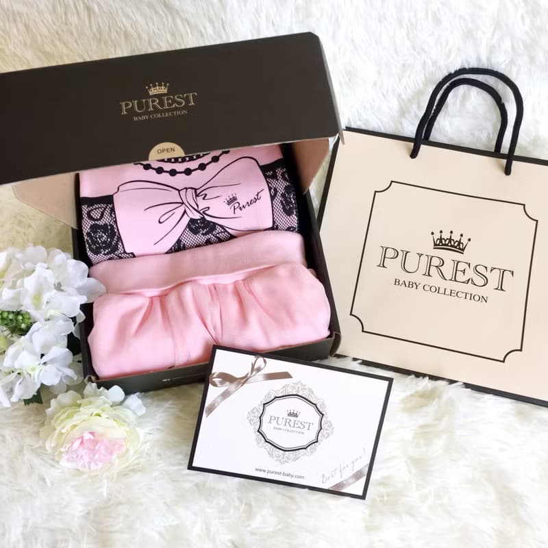 PUREST 時尚小貴婦 長袖 寶寶彌月完美禮盒組 嬰兒 新生兒 送禮